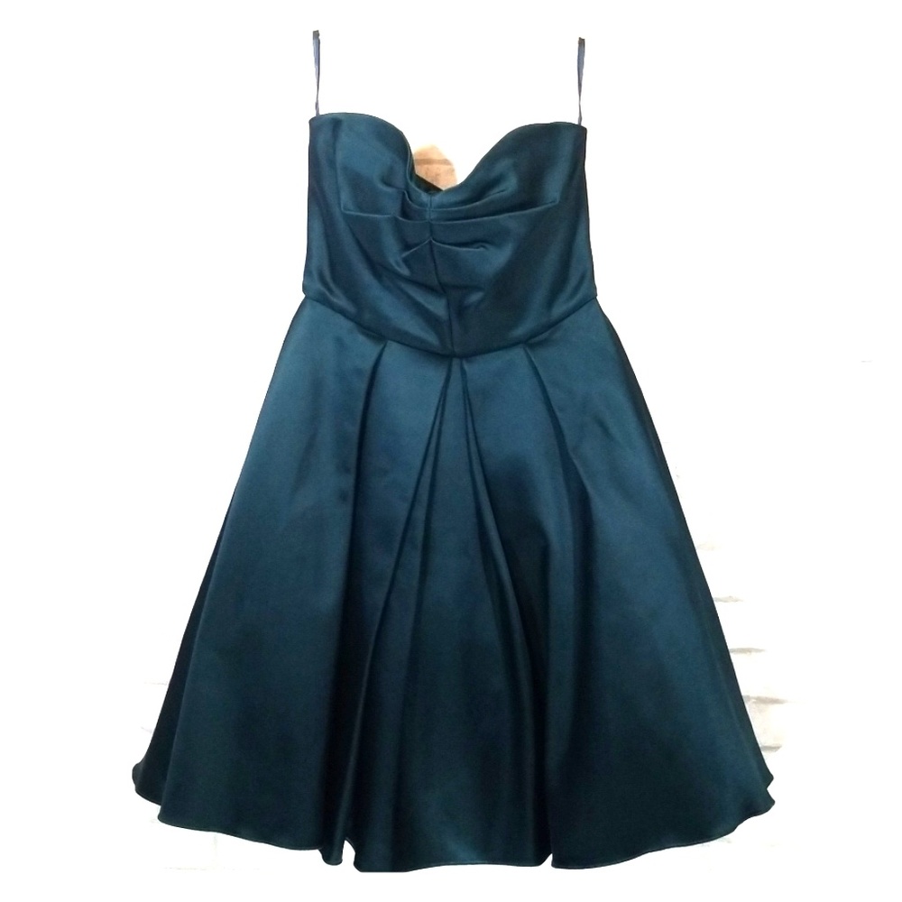 French connection green strapless dress size 6